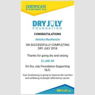 Dry July 2018
