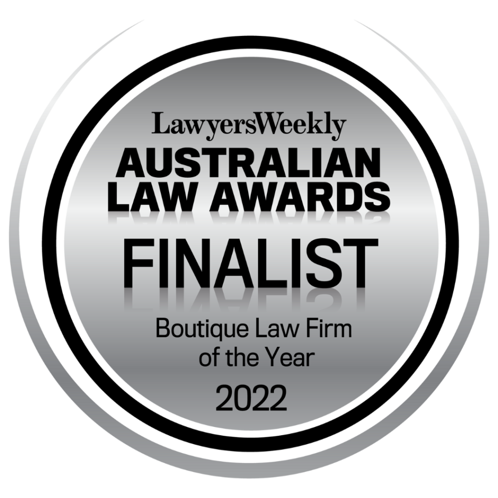 In 2022, Construct Law Group was a finalist for Boutique Law Firm of the Year at the Lawyers Weekly Australian Law Awards